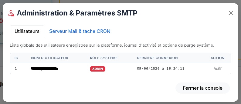 Gestion des utilisateurs